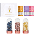 luxury skincare gift set with serum capsules